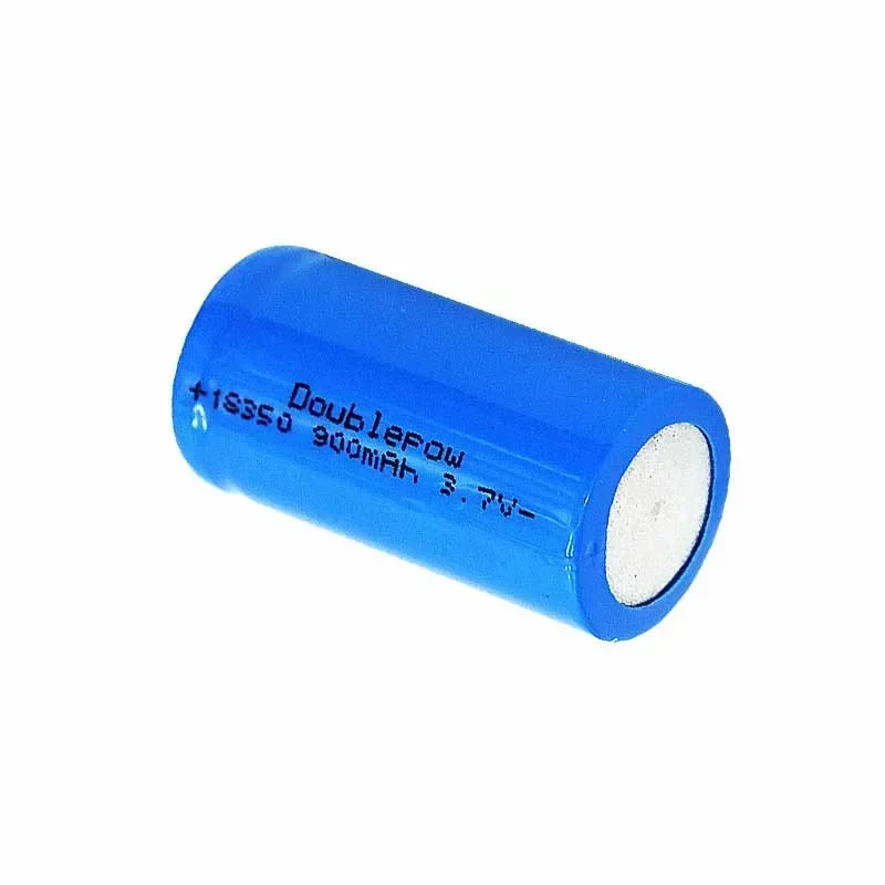 بطارية 18350 900 مللي أمبير 3.7 فولت قابلة لإعادة الشحن، بطارية ليثيوم أيون بمعدل 3C مع سطح مسطح، لمصباح يدوي، أدوات كهربائية، ألعاب Vape أجهزة ذاتية الصنع #6
