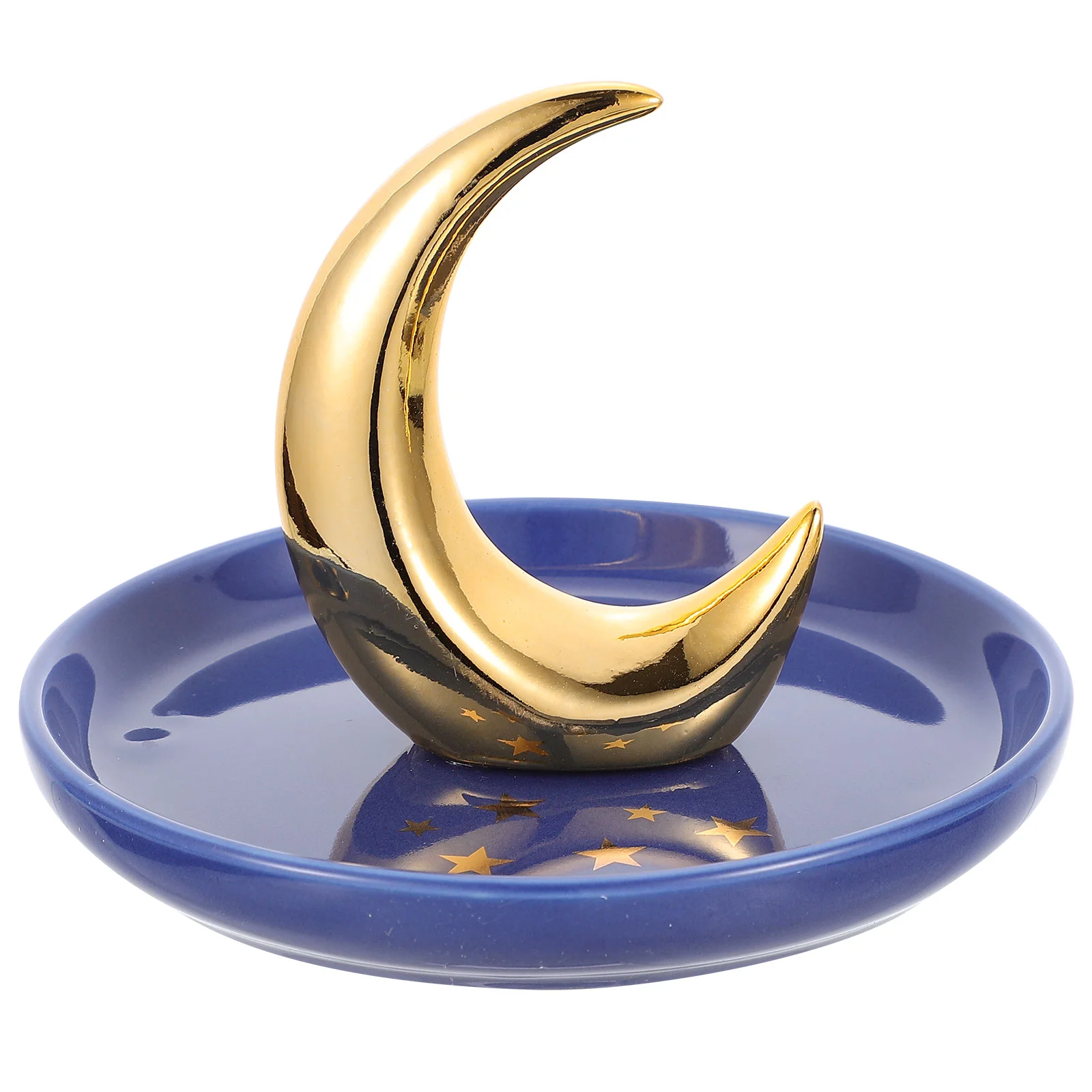 

Moon Jewelry Tray Display Dish Accessories Store Decoration Porcelain Ceramics Organizer