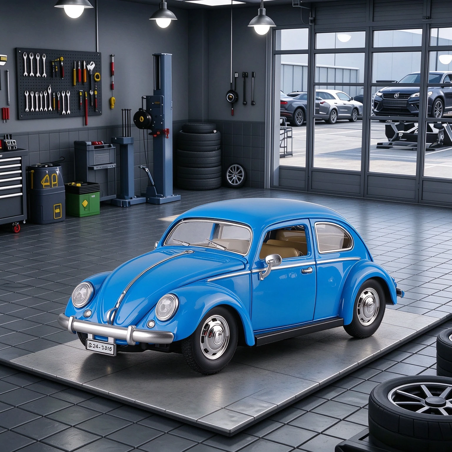 1:24 Beetle SLR 722S Accord Simulation Die-Cast Alloy Car Model Pull Back Light & Sound Collectible Ornament Miniature Voiture