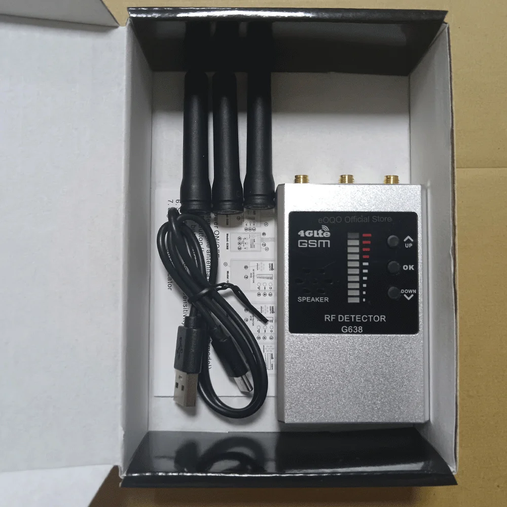 Professional Anti-Spy Camera Wireless RF Signal Automatic Detects WiFi GPS Tracker Finder Frequency Bug Scanner Protect Security