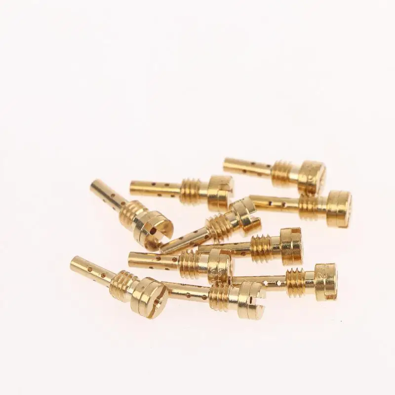 10PCS Carburetor Slow Jet Nozzle Kit High Precision Replacement Parts for Motorcycle Carb Repair & Modification