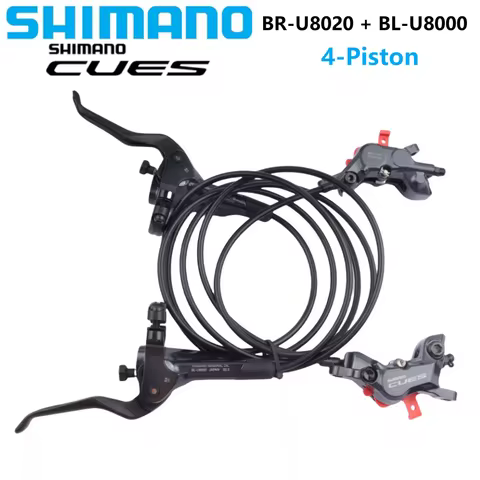 SHIMANO CUES BR-U8020 BL-U8000 Hydraulic Disc Brake 4-Piston Brake Caliper And Brake Lever I-SPEC II Bicycle Parts Brake Set