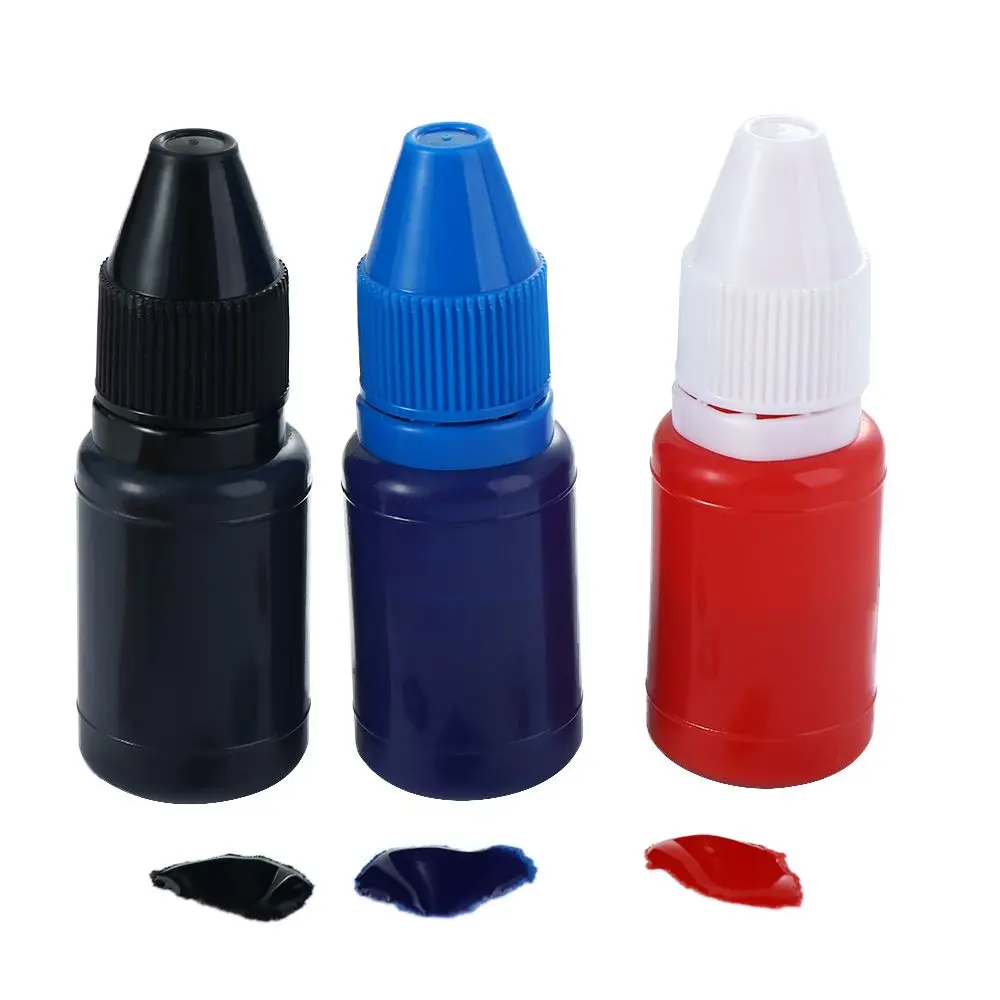 Scrapbooking School Supplies Blue Red Black Make Seal Inkpad Flash Refill Ink Seal Stamp Oil 10ml