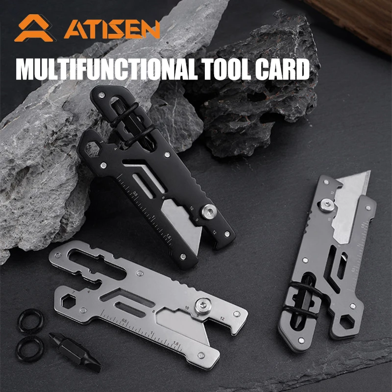 Multifunctional EDC art knife combination carving, portable box opening, paper cutting, letter opening, outdoor home bottle open