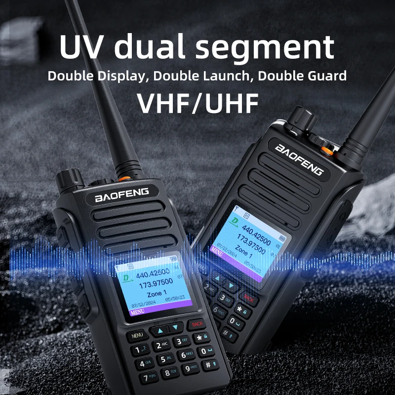 Baofeng DMR DM-1702 Openg GD77 GPS Dual Mode Analog And Digital Walkie Talkie Tier 1+2 Dual Time Slot VHF 136-174 UHF 400-470MHz