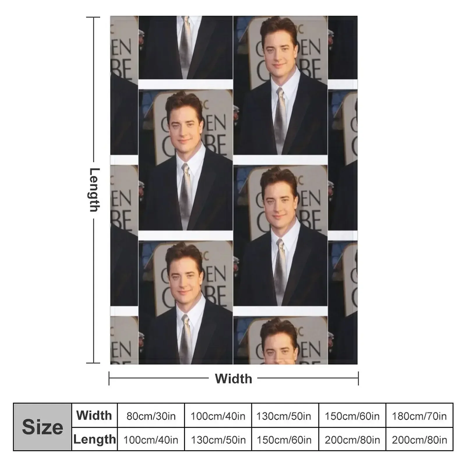 Brendan Fraser business Throw Blanket manga Extra Large Throw Large Blankets