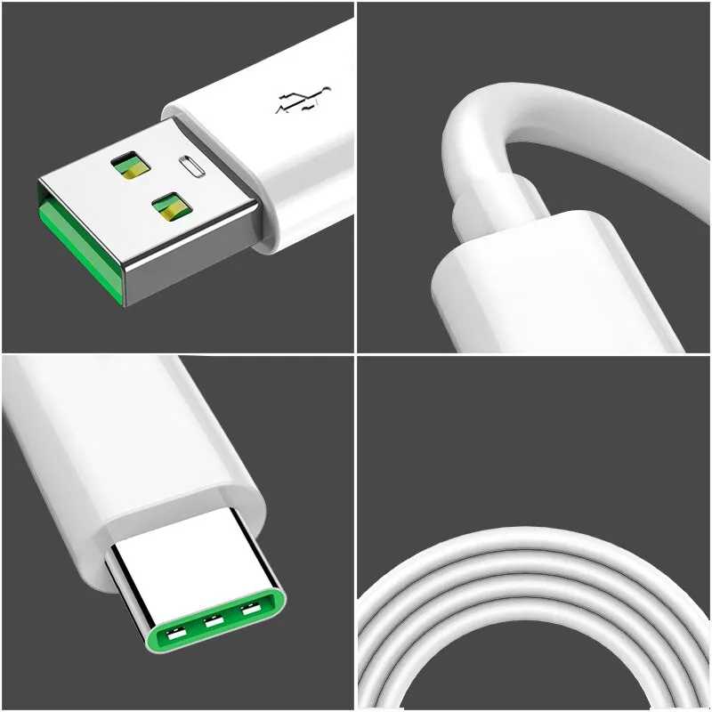 5A Original USB Type C Cable For OPPO Reno K5 K3 Find A11 R17 VOOC Flash Charger Cable Super Flash Charging Type C Charger Wire