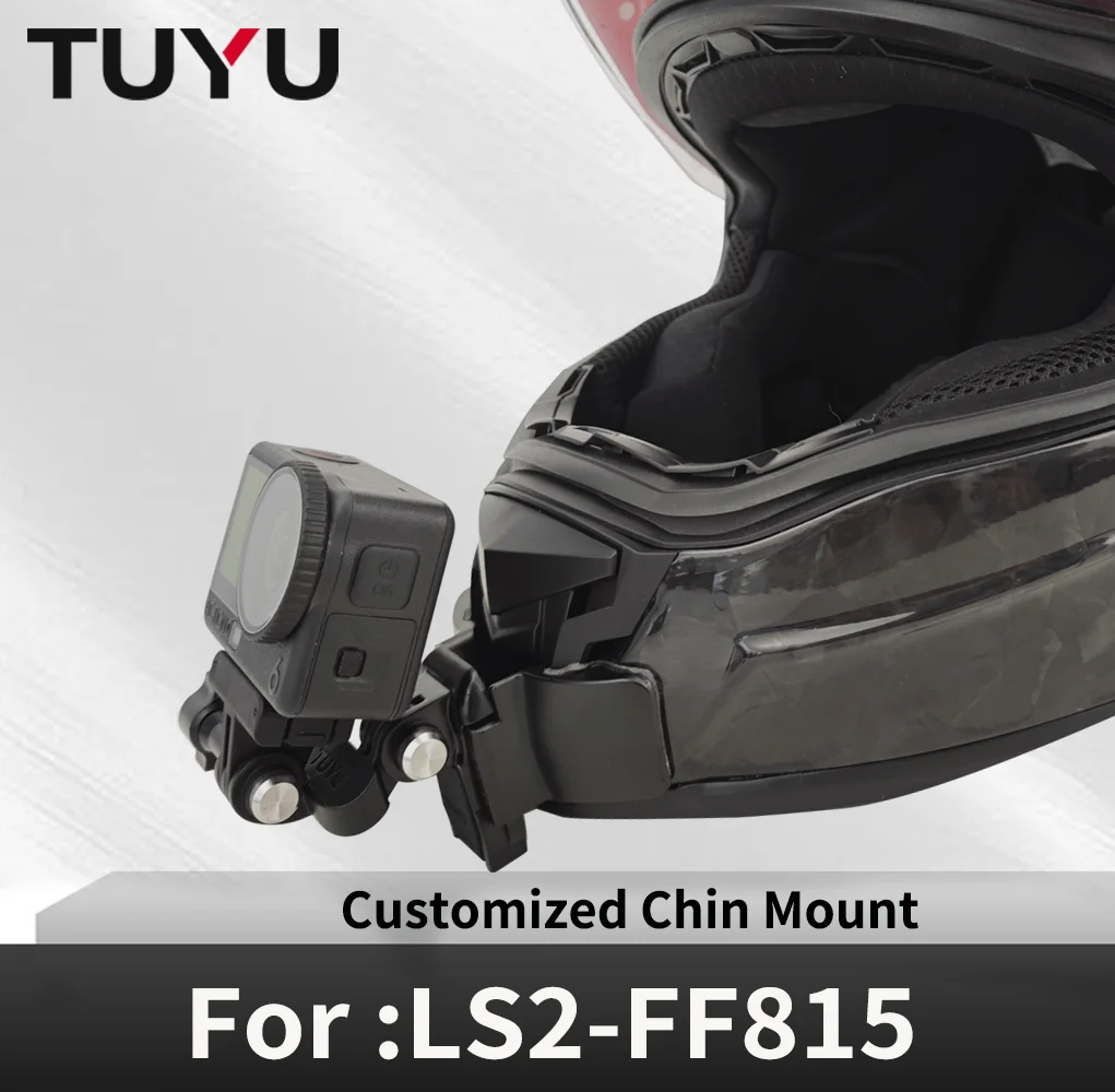 for LS2 FF815 Aluminium Helmet Chin Mount for GoPro Hero 13 12 11 10 9 Insta360 X5 X4 X3 Ace pro DJI Action 6 5pro 4 3 Camera