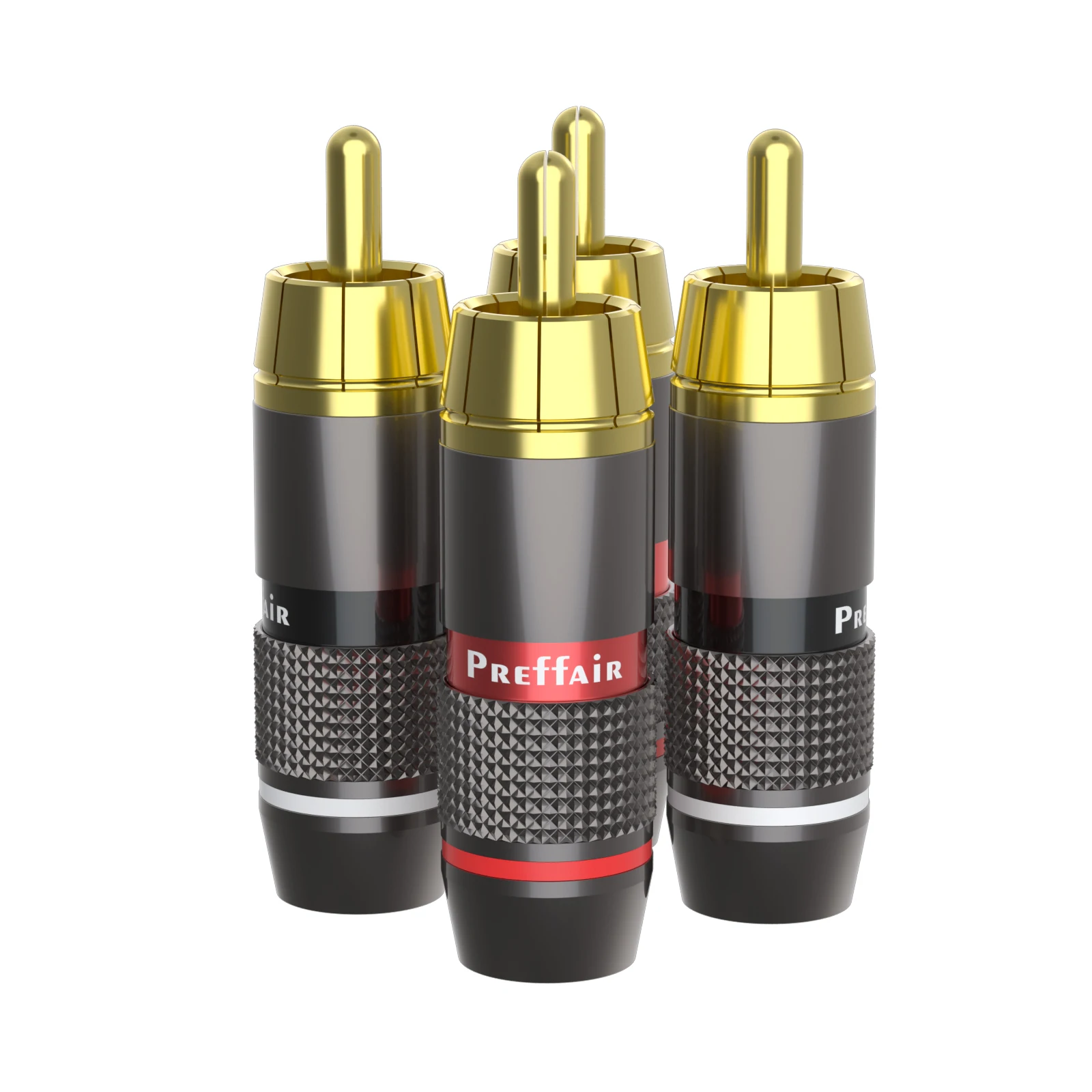 Preffair RCA-Stecker HiFi-Audio-RCA-Adapter Anschluss – Detail 3
