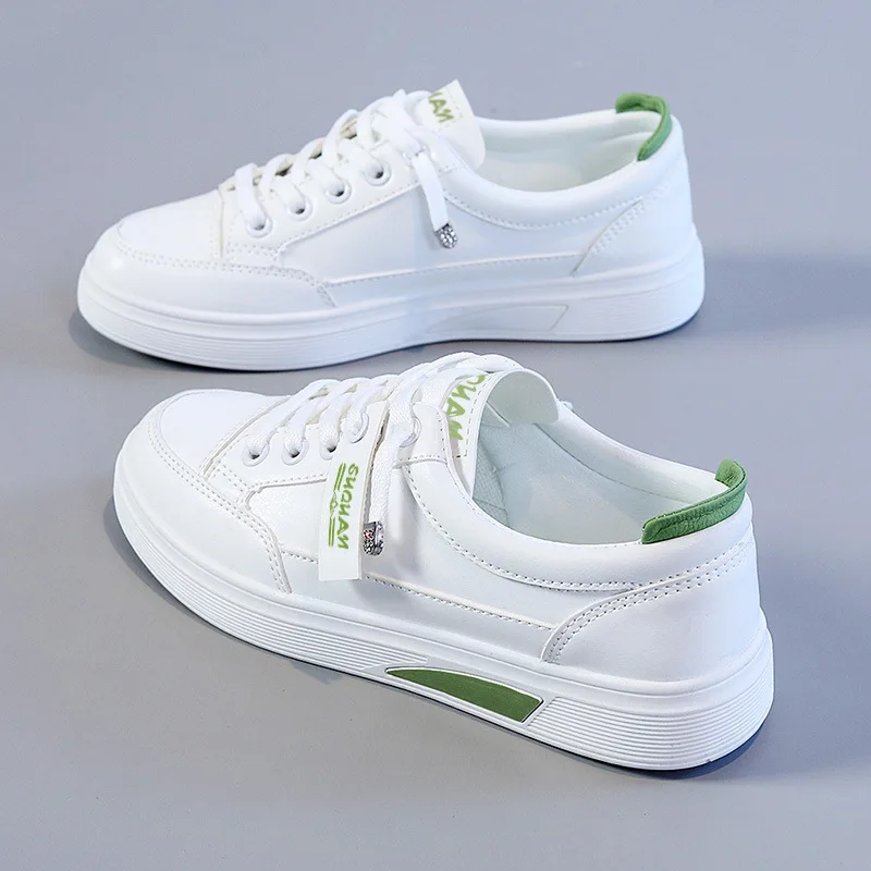 Summer New Women Sneakers Luxury Brand Soild Casual Flats Shoes Outdoor Breathable Comfortable Small White Shoe Board Shoe Trend