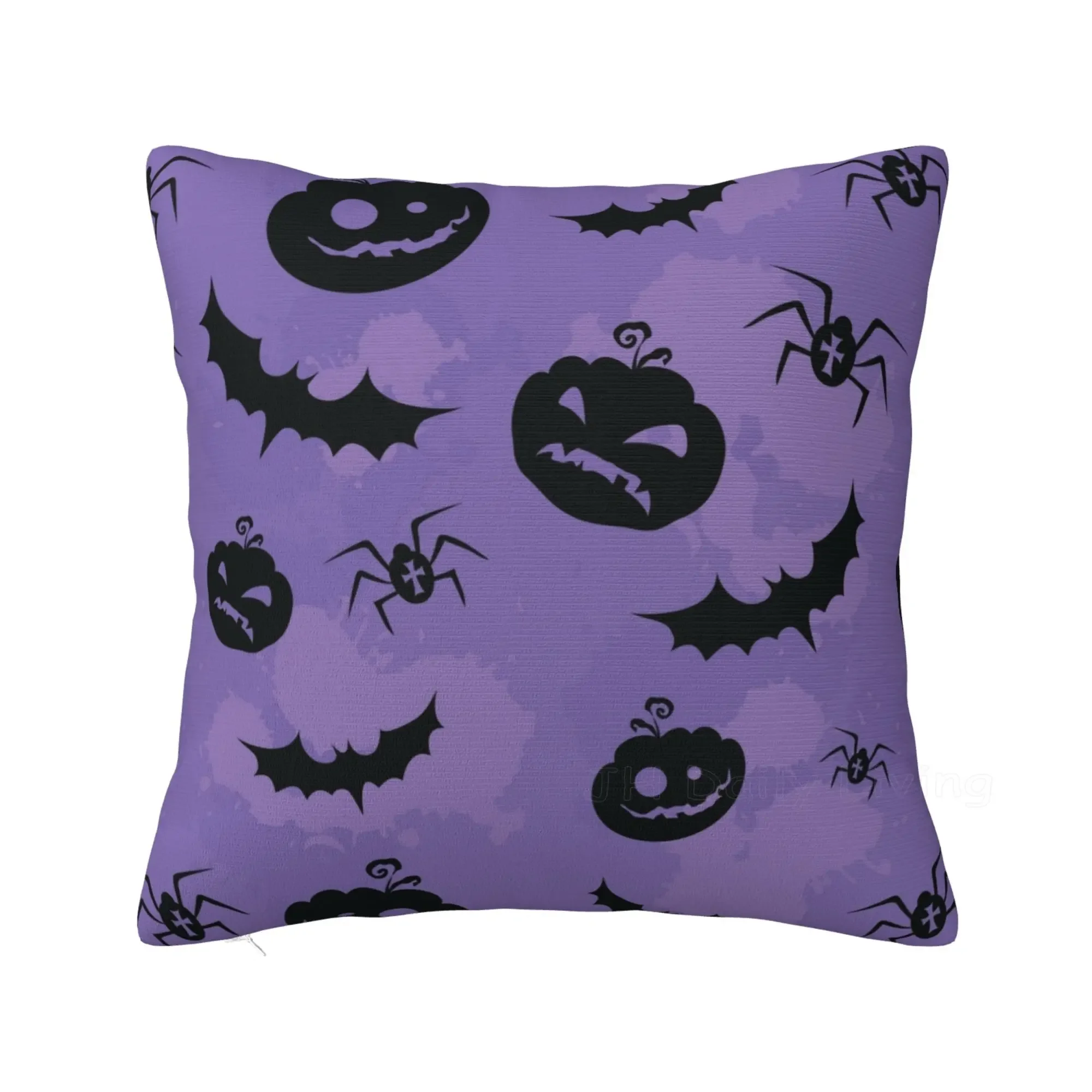 Bats In The Night Cushion Covers Sofa Bed Decoration Halloween Goth Occult Witch Square Throw Pillow Cover Pillow Case