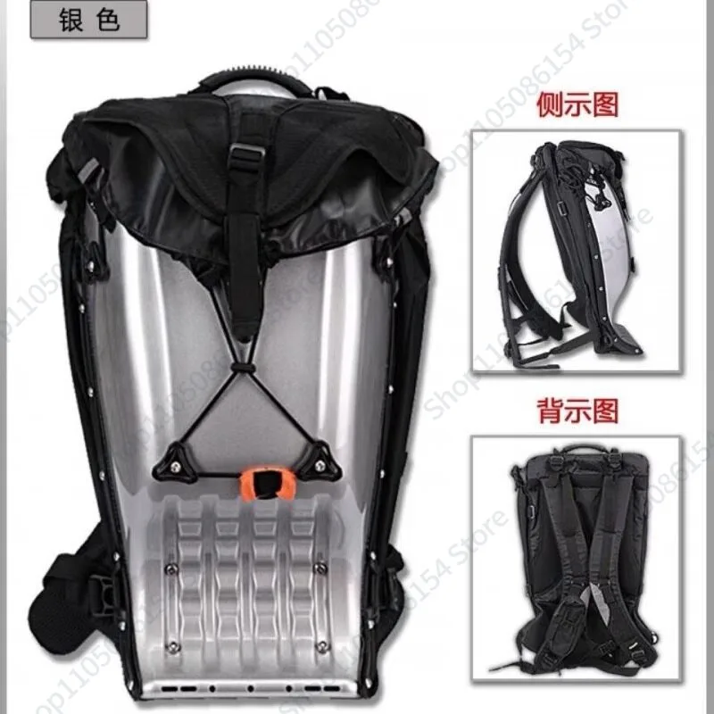 Hard Shell Backpack Treasure Baby Motorcycle Rider Carbon Fiber Hard Shell Bag