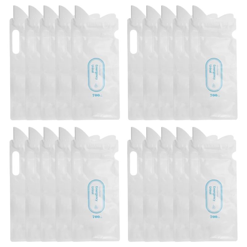 

ELOS-Disposable Urine Bags, 700ML Urine Bags For Travel Camping Emergency And Traffic Jam, Pee Bags With For Man, Women