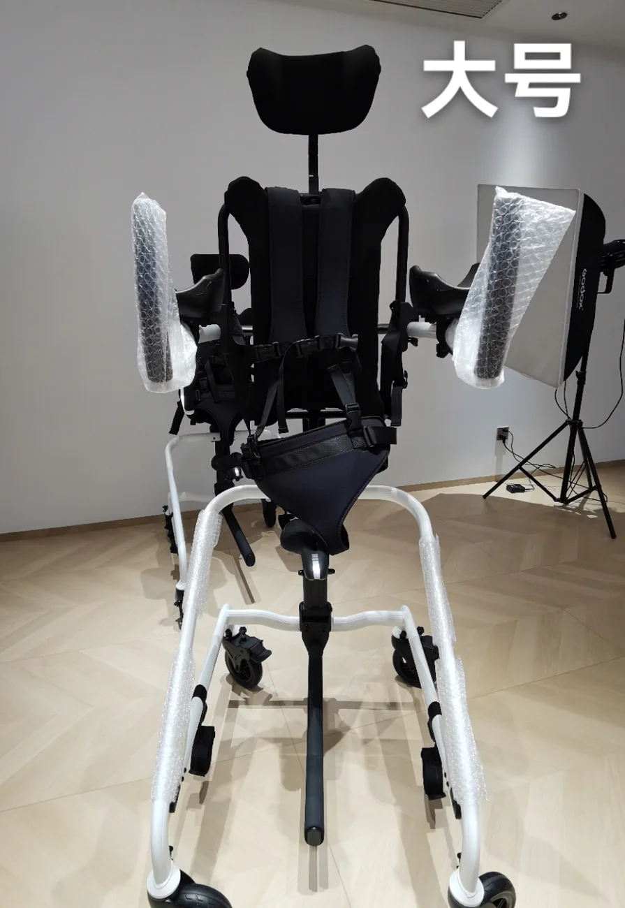 Cerebral Palsy Handicapped Home Use Gait Walker With 3 Sizes (S/M/L) And Adjustable Headrest Armrest