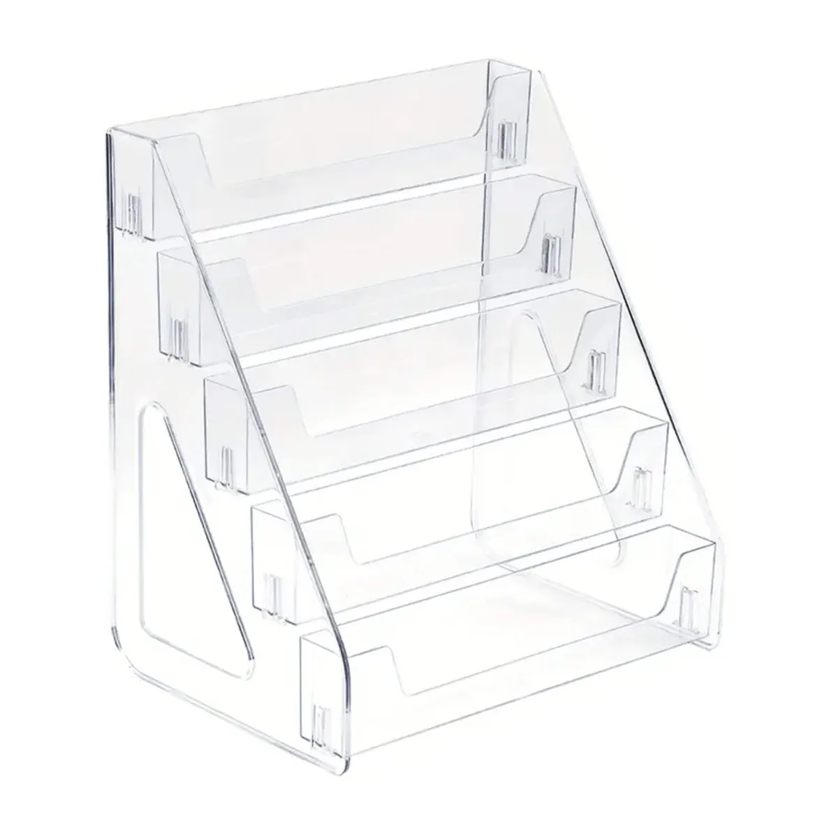 3/5-laags CD-rek, albumdisplayrek, transparant opbergrek voor platen en tapes, multifunctioneel toonbankdisplayrek