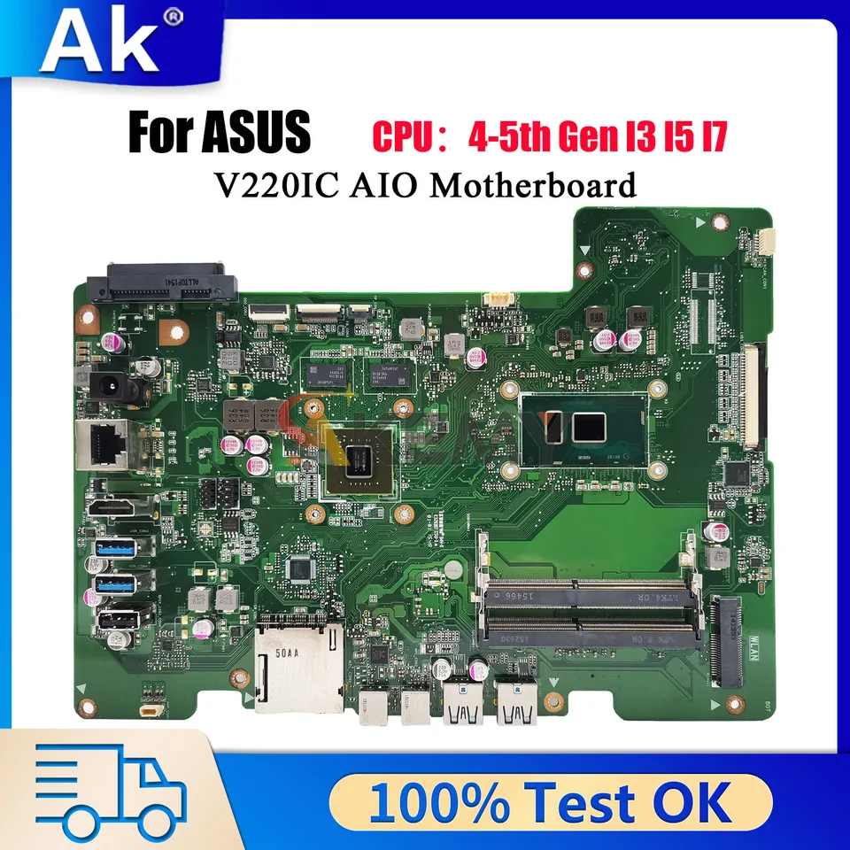 For ASUS Vivo AiO V220IA All-in-one Motherboard V220I CPU I3 I5 I7 For ASUS Vivo AiO V220IA All-in-one Motherboard V220I CPU I3 I5 I7