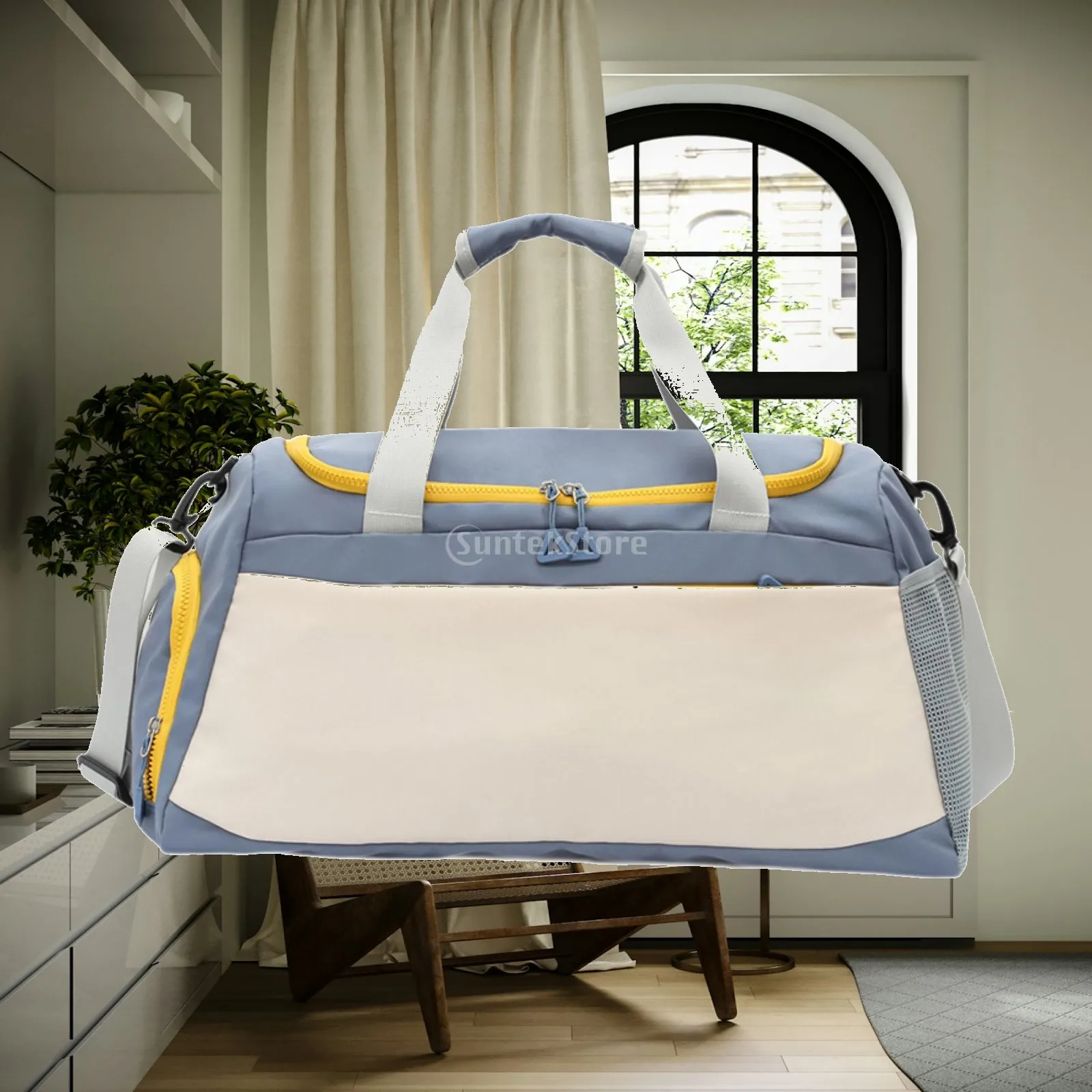 Sports Gym Bag Waterproof with Adjustable Shoulder Strap Portable Travel Duffle Bag for Outdoor Swimming Traveling Camping Beach