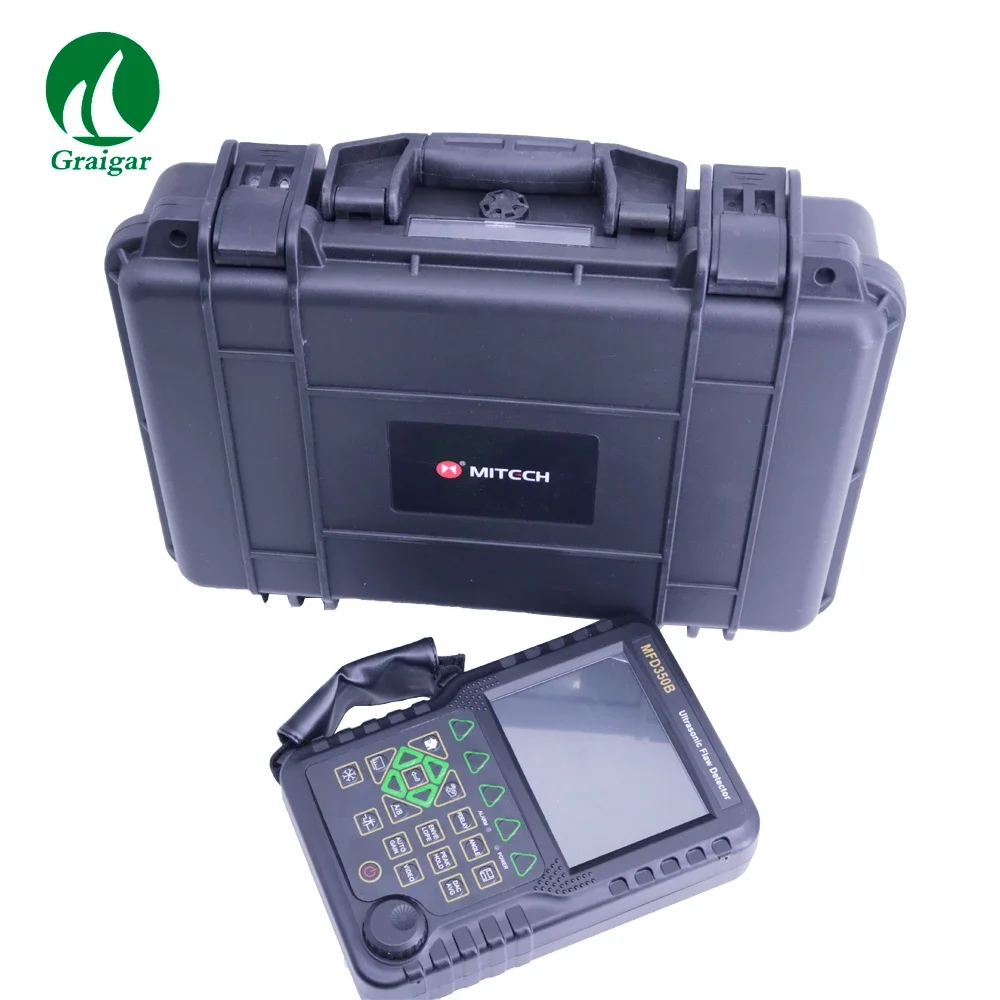 MITECH MFD350B Digital Ultrasonic Flaw Detector Portable NDT Ultrasonic Flawmeter with 4MHz Probe