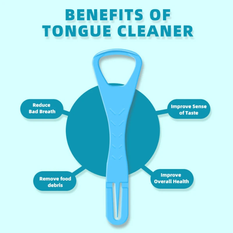6 Stuks Willekeurige Tongschrapers Met Tandheelkundige Plectrums Bpa-Vrije Tongreiniger Hulpmiddel Voor Orale Reiniging En Verzorging Tandenstokers Verminderen Slechte Adem