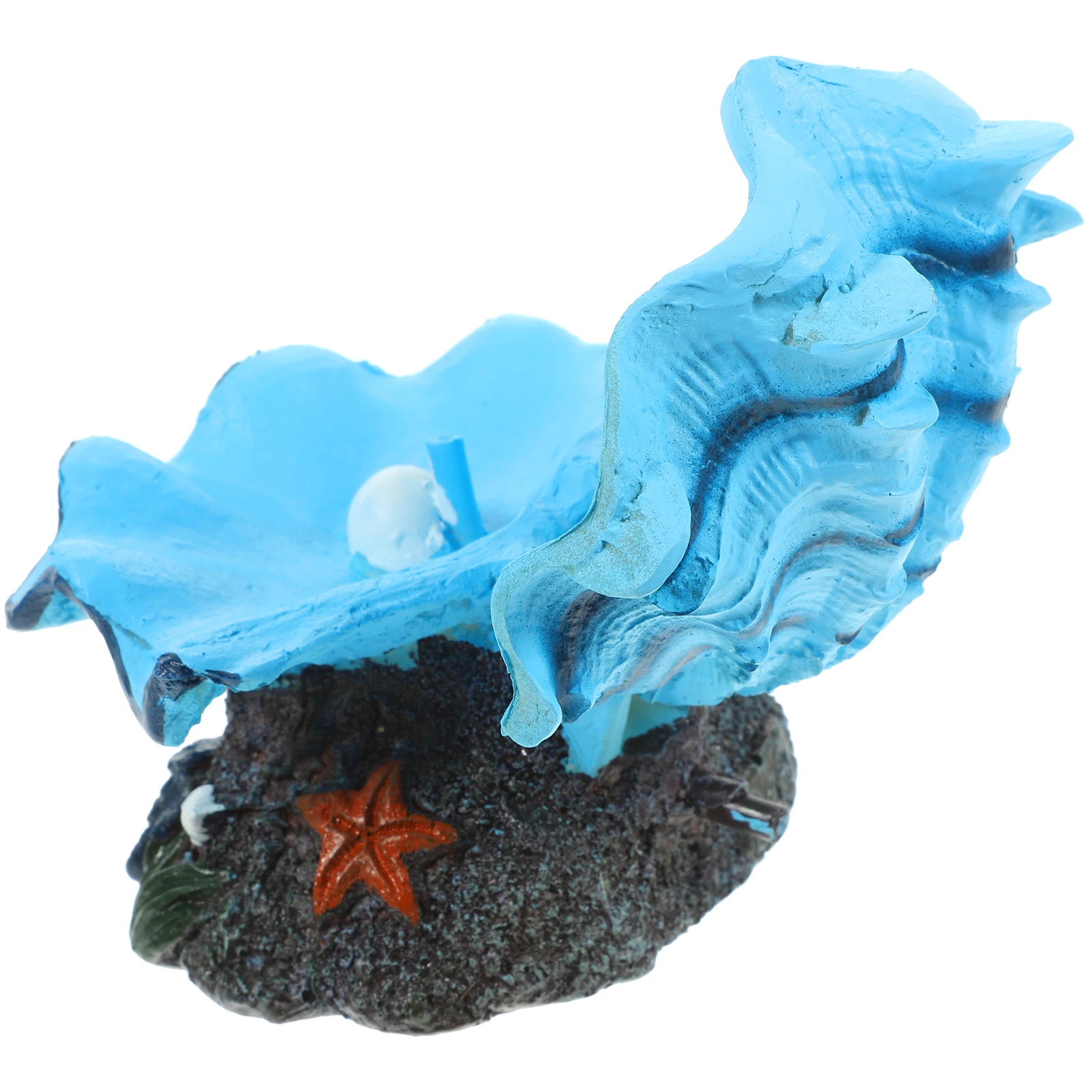 الراتنج قذيفة حوض السمك الديكور تصميم واقعي قاعدة مستقرة خزان الأسماك الفوار الهواء حجر الأكسجين فقاعة الناشر حوض السمك