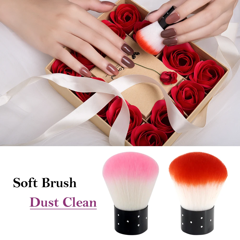 Hot Nail Cleaning Nagelborstel Tool Verwijder stof Poederborstel Acryl UV Gel Nail Art Manicure Pedicure Schone borstel voor nagelverzorging