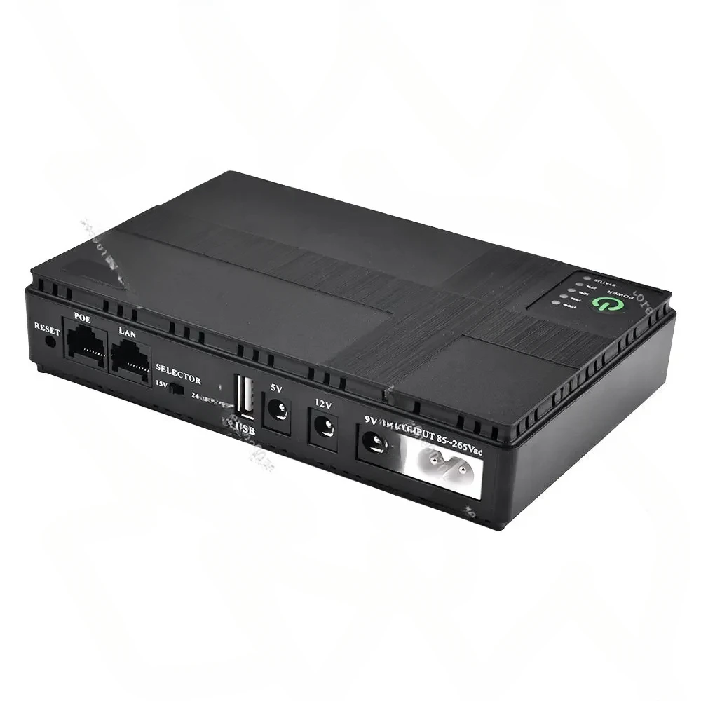 

DC Power Adapter Uninterruptible Power Supply, 10400mAh, 5V, 9V, 12V, Ups Router, Optical Modem, Built-in Adapter