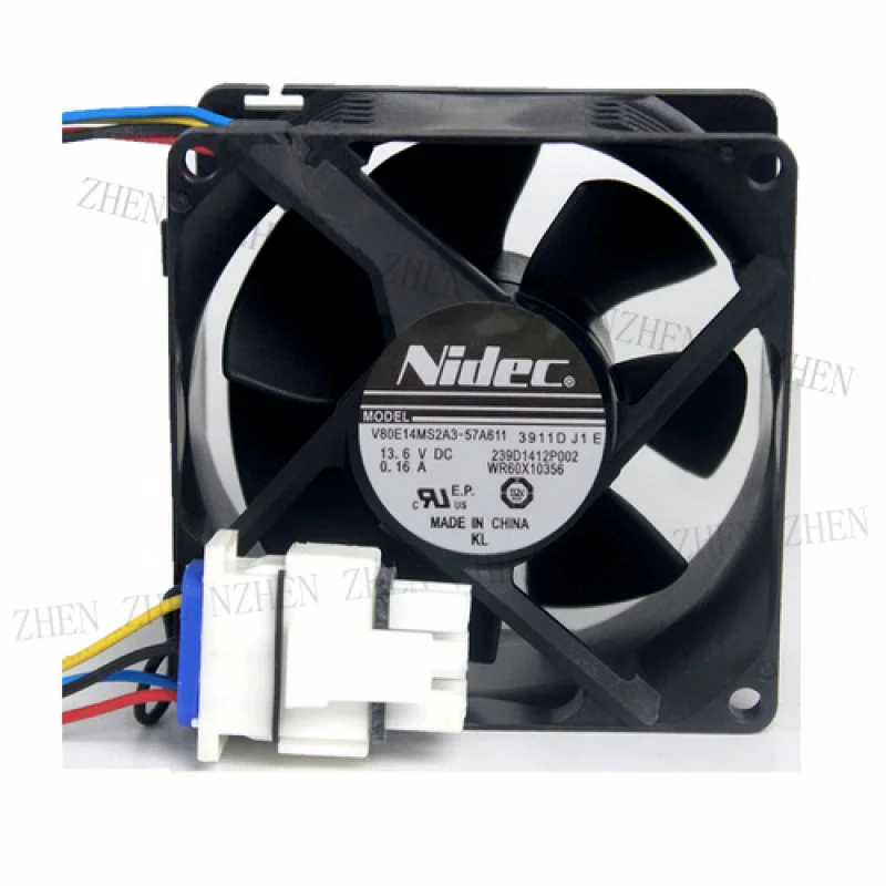 

1 шт. Новый вентилятор охлаждения инвертора FOR V80E14MS2A3-57A611, 13.6В DC, 0.16А, 4-контактный