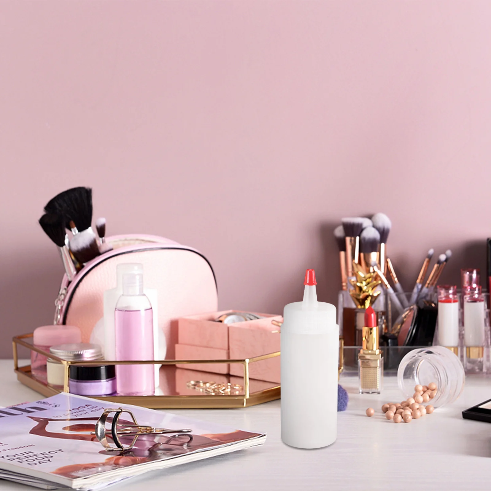 6 قطعة 120 مللي 4 أوقية زجاجات بلاستيكية قابلة لإعادة الاستخدام مانعة للتسرب خفيفة الوزن لتخزين السوائل مقاوم للماء قارورة حجمية تلميح زجاجة #1