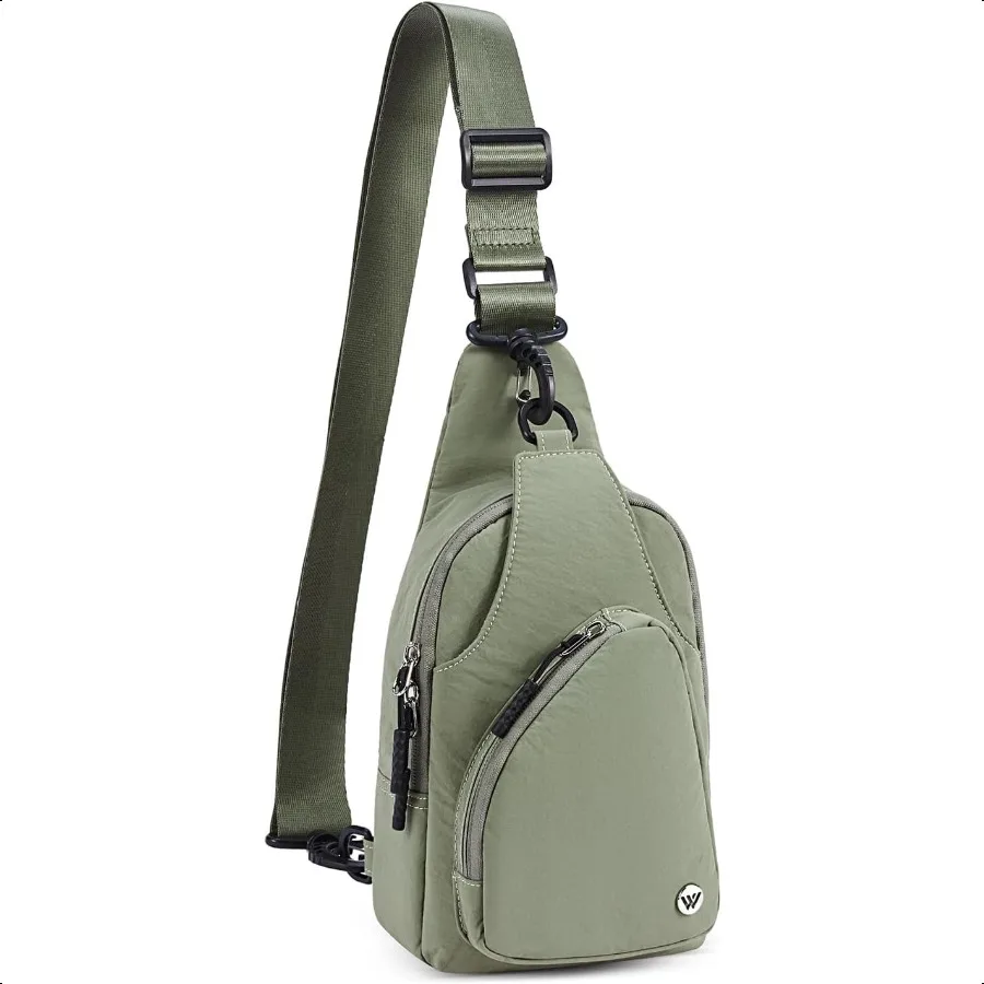 

WESTBRONCO Small Sling Bag for Women Nylon Crossbody Sling Backpck Lightweight for Travel Casual Daily