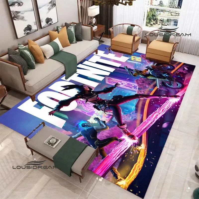 3D Cartoon F-Fortnites printed Carpet Non -slip carpet Yoga mat carpets for living room area rug bedroom decor birthday gift