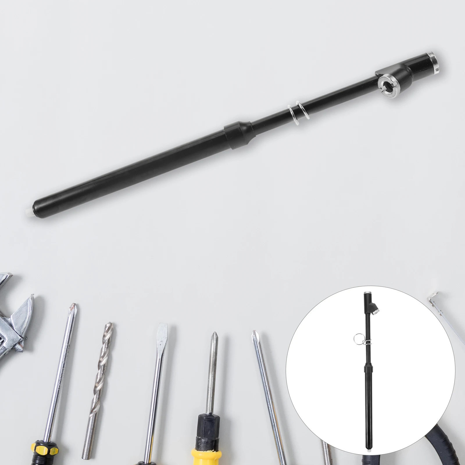 

Dual Head Tire Pressure Gauge Pencil Heavy Duty Air Pressure Tool Truck Car Rv Atv Motorcycle Tire Valve Gauge Portable Durable