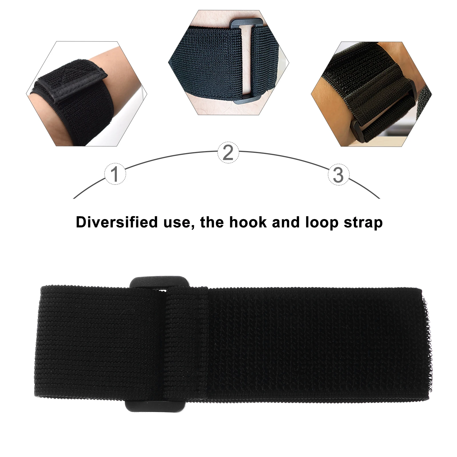 

10pcs Waterproof Bag Arm Strap Self Fastener Nylon Cinch Straps Loop Fixing Durable Elastic Hook Tape Adhesive