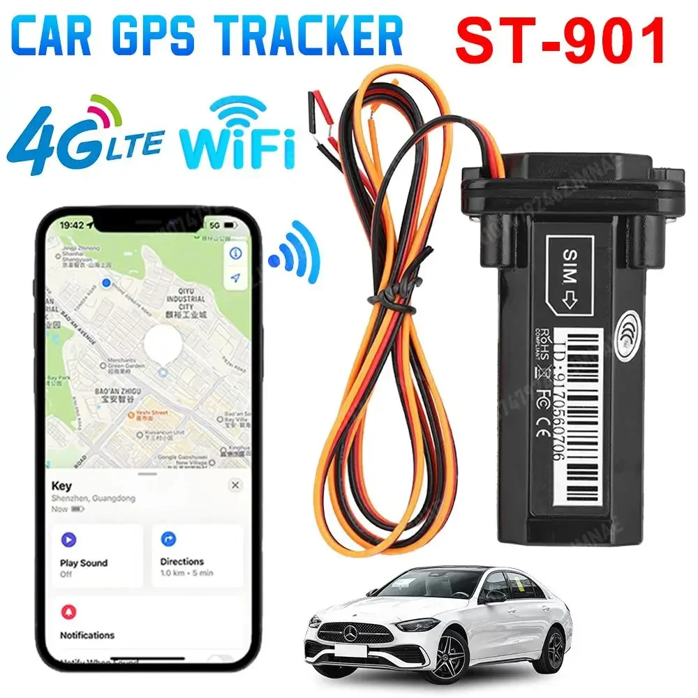 ST-901 GPS Positioning Tracker Micro Locator Tracking Fence Historical Route ACC Detection Car Tracking GPS Locator