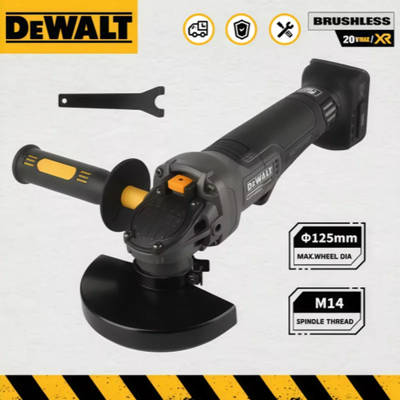 

Аккумуляторная угловая шлифмашина DEWALT DCG406 20V Max XR, 6.0 Ач, 125 мм, шпиндель M14, 9000 об/мин, для строительства, домашнего использования и промышленного применения