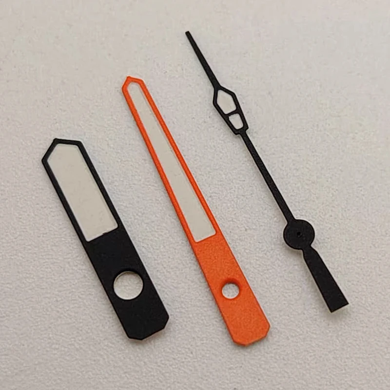 High Quality Modified Green Luminous Black Orange 9mm*13mm*12.5mm Watch Hands Watch Accessories for NH35/NH36/4R/7S Movement