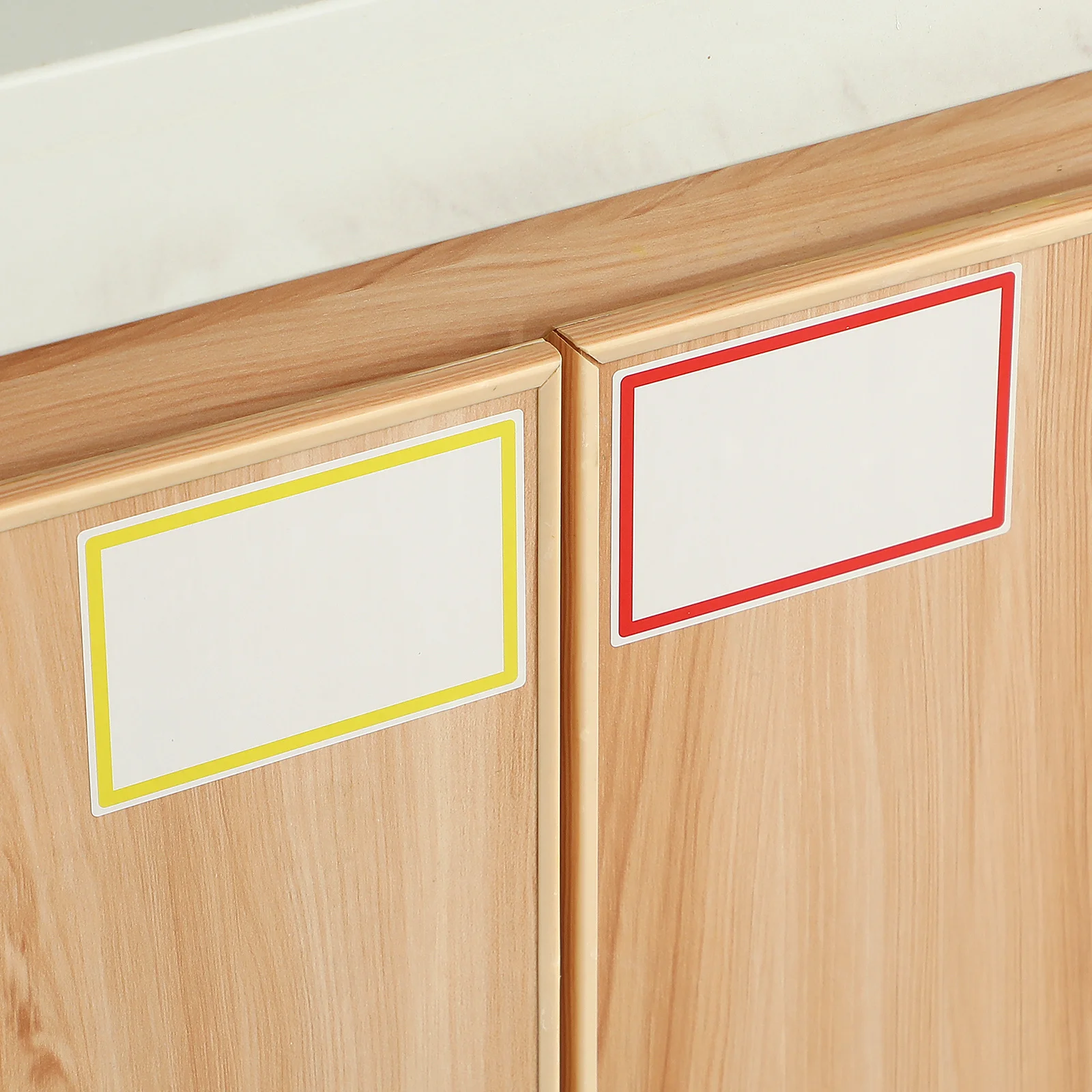 

300pcs Cartoon Name Tags Sticker Labels To Write On No Residue Adhesive Colorful Border For School Supplies Containers Folder