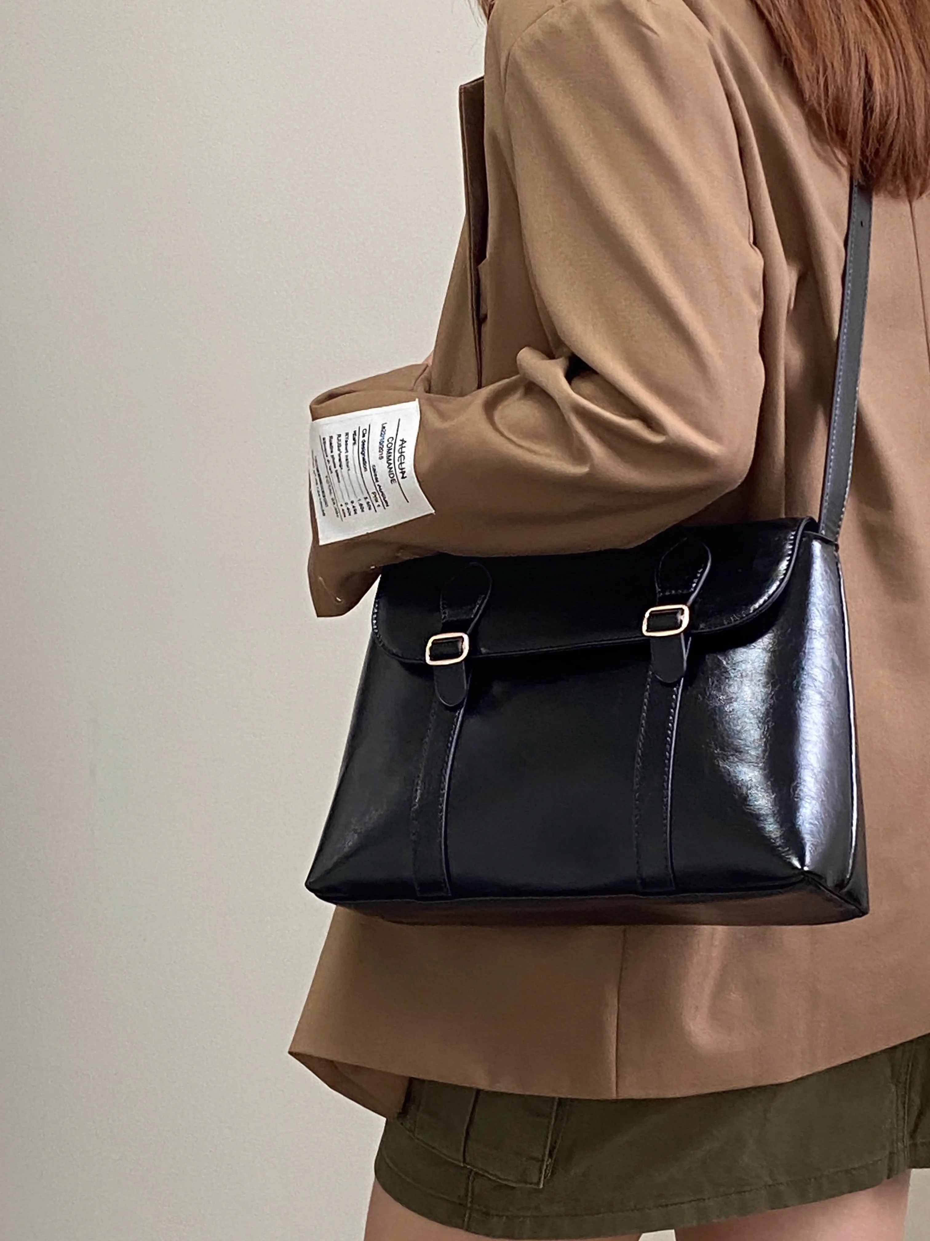 ヴィンテージ女性のショルダーバッグ大容量レディーストート財布ハンドバッグ Pu レザー女性メッセンジャーバッグ女子大生ブックバッグ