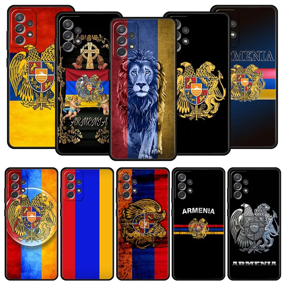 Armenia Armenian Flag Phone Case For Samsung Galaxy A13 A51 A71 A41 A31 A21S A11 A03S A12 A32 A52 A22 A23 A33 A53 A73 5G Cover