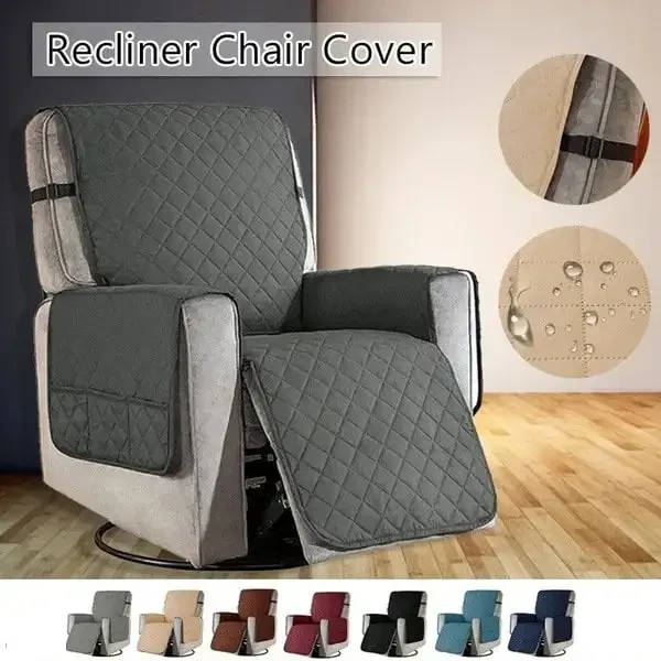 

Waterproof recliner sofa cover pet dog child cushion armchair furniture protective cover washable non-slip recliner chair cover