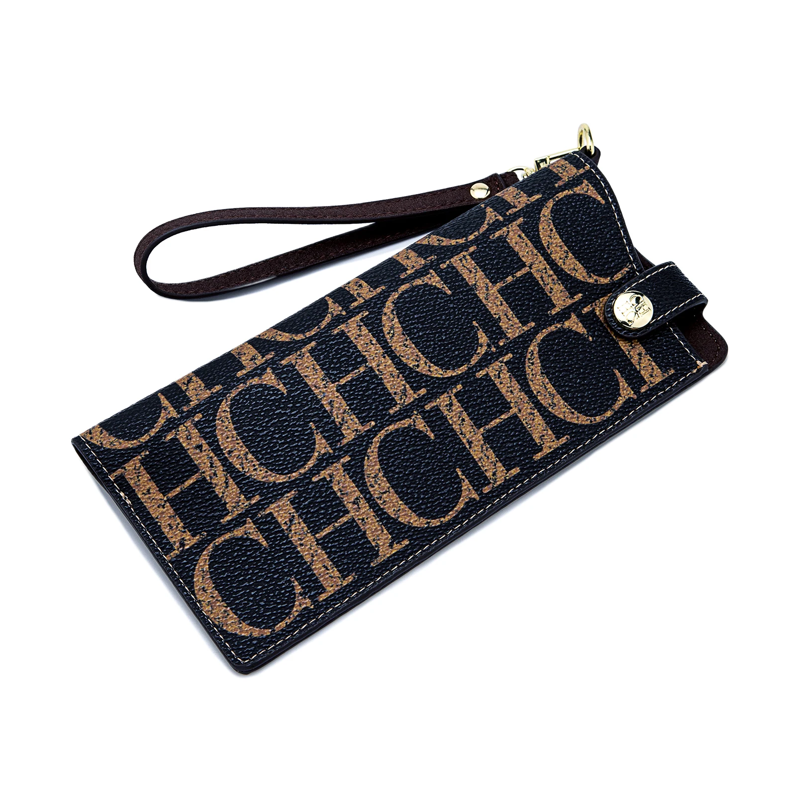 حافظة نظارات شمسية طويلة فليب كفر نسيج جلد صناعي مطبوع حروف العلامة التجارية مشبك معدني حماية عملية ألوان متعددة صندوق هدية