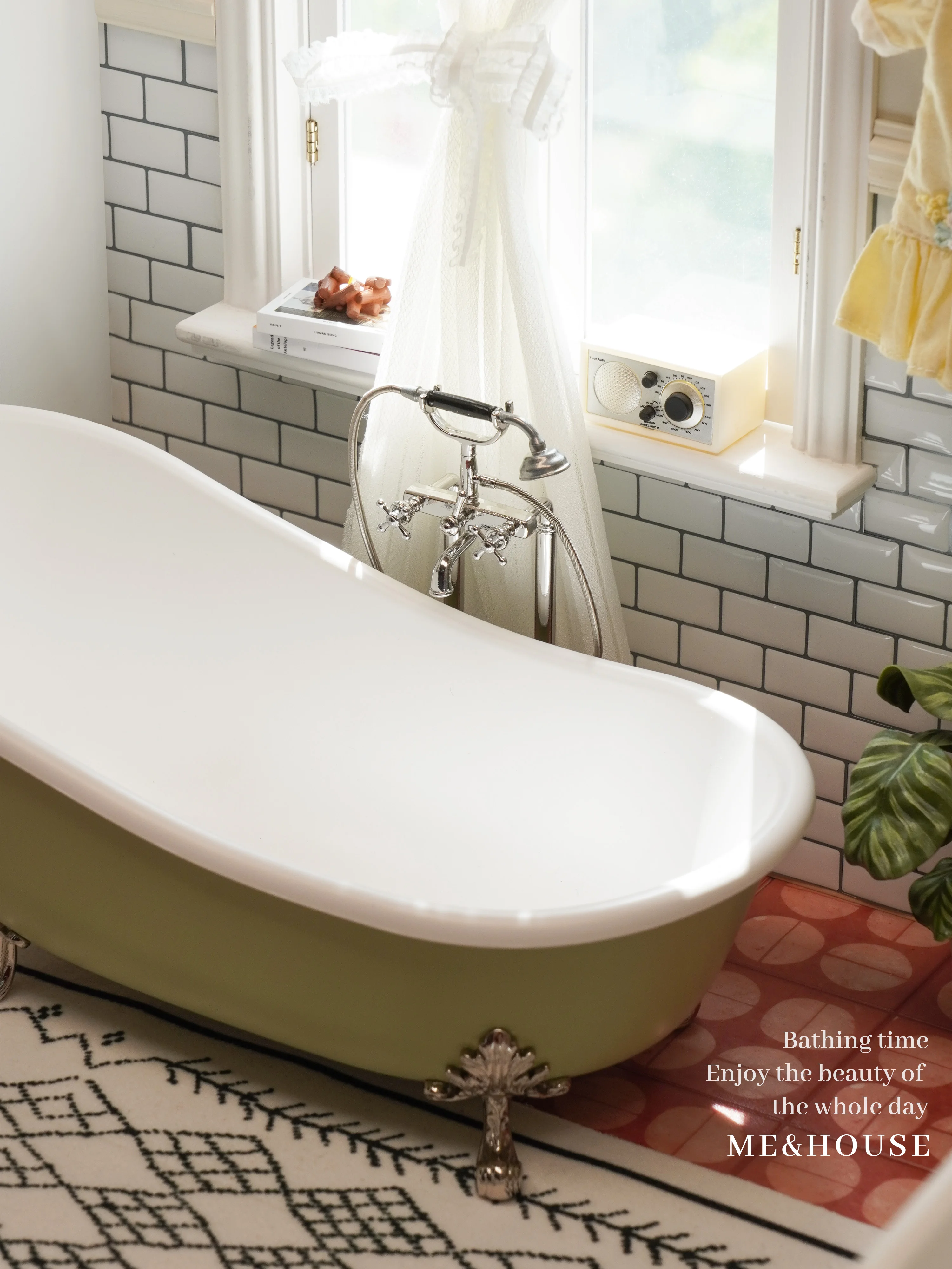 1/6 bjd ob11 miniatuur poppenhuismeubilair Mini-model verticale kraan voor badkamermeubilair