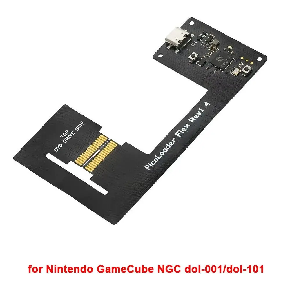 على أساس RP2040 Picoloader وحدة مفتوحة المصدر بسيطة بدون لحام لنينتندو GameCube NGC dol-001/dol-101