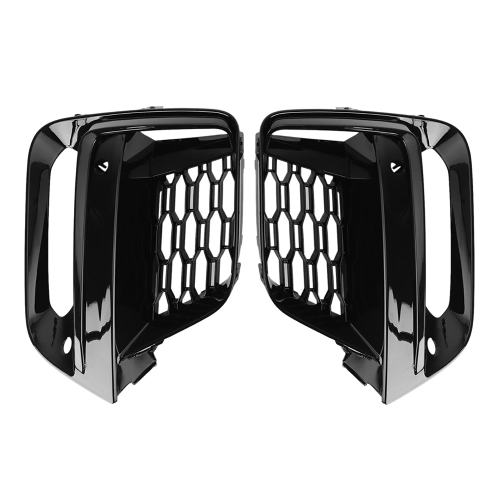 1 Paar Mistlamp Afdekking Grille Frame Bekleding Auto Accessoires Voor BMW-X3 X4 G08 G02 G01 2018-2020 (Met Mistlampgat)