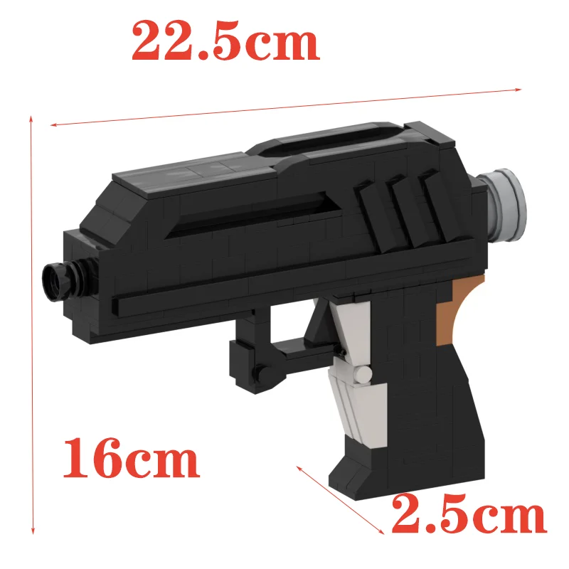 

260PCS MOC Building Blocks Melee Weapon Pistol Model Solid Assembly Puzzle Toy Parts Pack DIY Parts kits Gift (No Catapult)