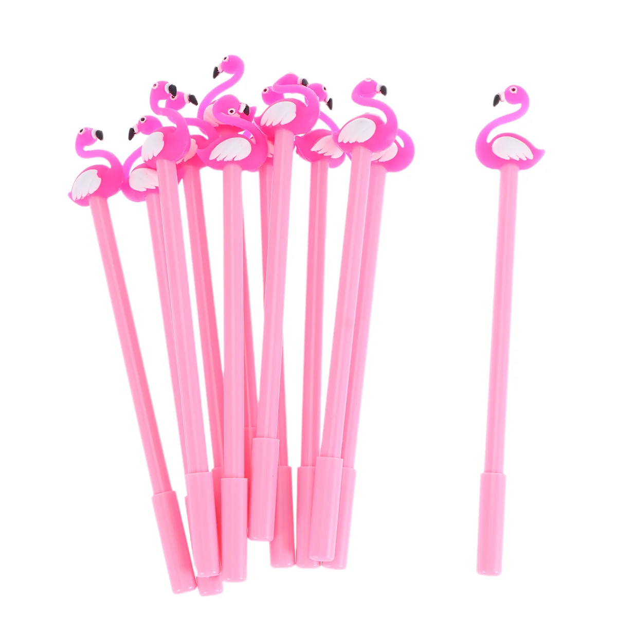 

12Pcs 0.5mm Flamingo Gel Pen Black Ink Writing Smooth Student Stationery School Office Supplies Flamingo Gel Pen