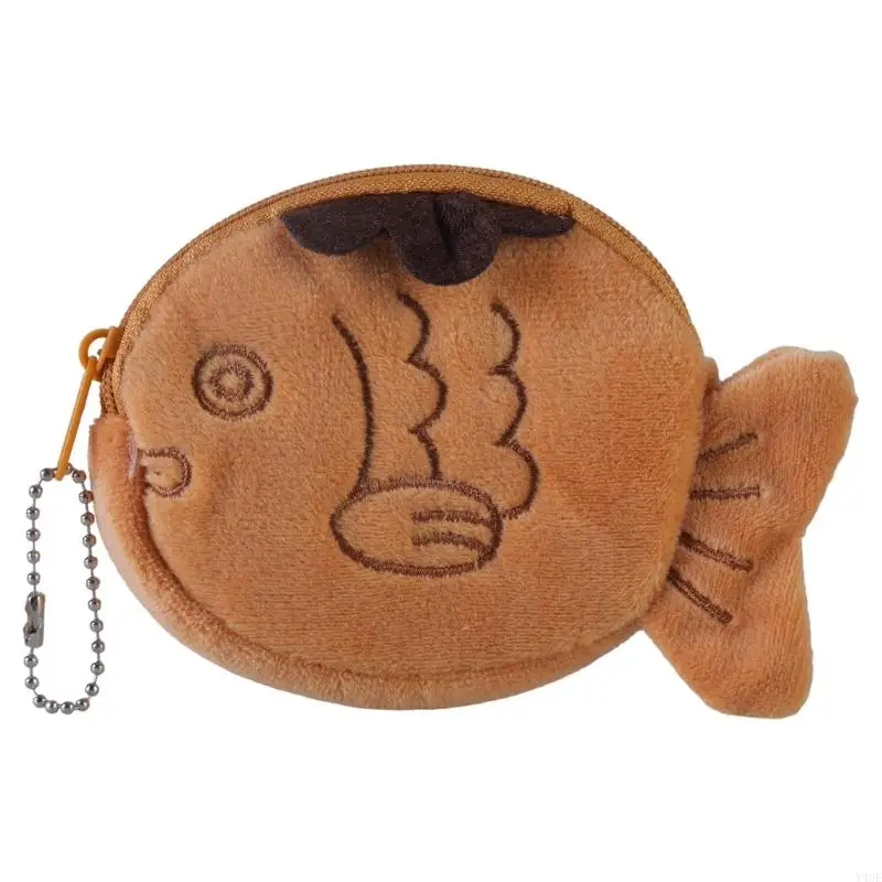 Y4UE Fish Coin Purse Small Wallets Change Purse Earphone Storage Bag for Girls