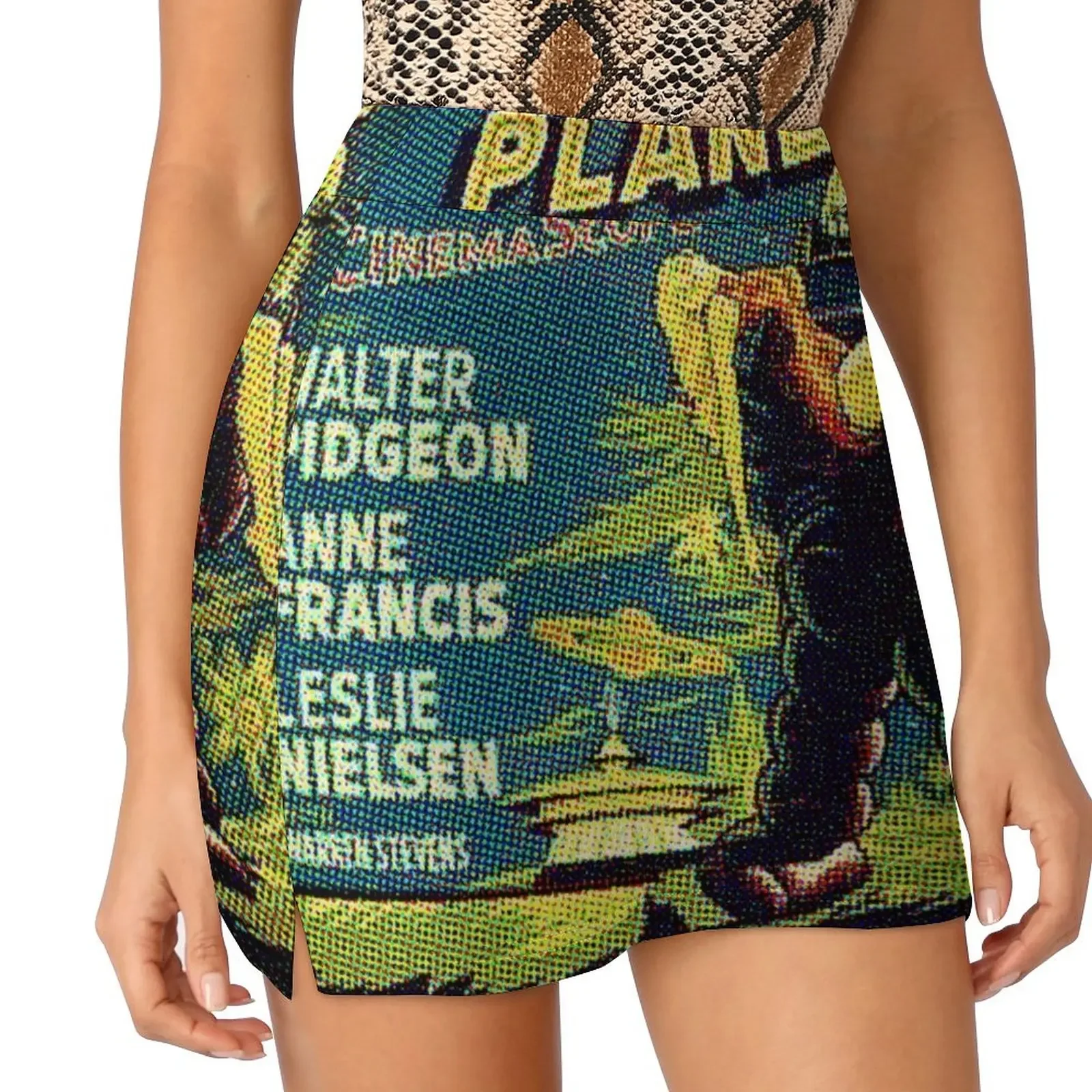 Vintage Sci-fi Movie Forbidden Planet, Robot Mini Skirt womens clothing kawaii clothes