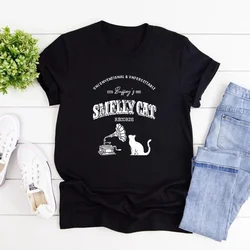 Vintage Cat T-shirt TV Show Inspired Shirt 90s TV Show Tee Friends Series Tshirt Short Sleeve Women's T-shirts Casual Clothes