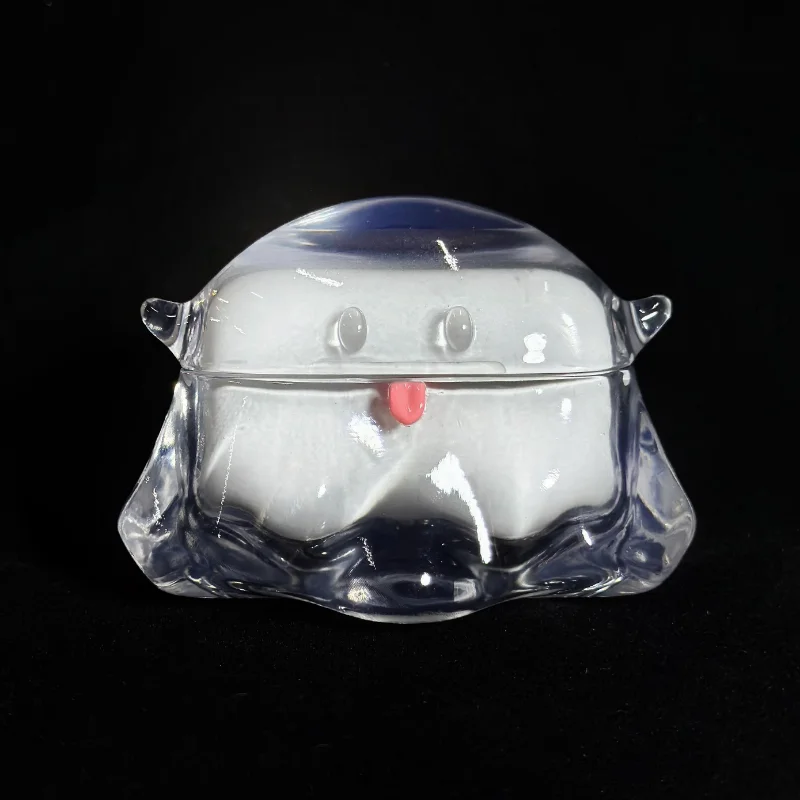 Funda protectora Original Little Ghost Airpods, decoración transparente, bonita, accesorios para Airpods Pro, regalos personalizados Y2K