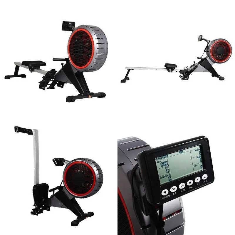 Folding Air Rowing Machine for Home Gym Fitness Equipment Windproof Indoor Exercise Rower
